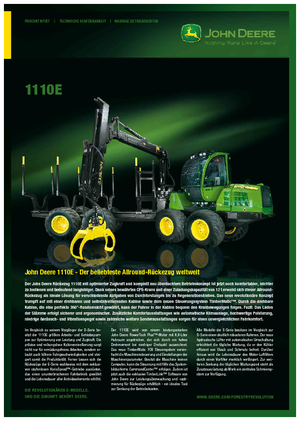 Forwarder John Deere 1110 E