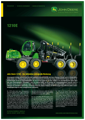Forwarder John Deere 1210 E