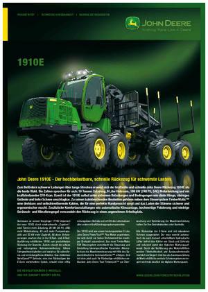 Forwarder John Deere 1910 E
