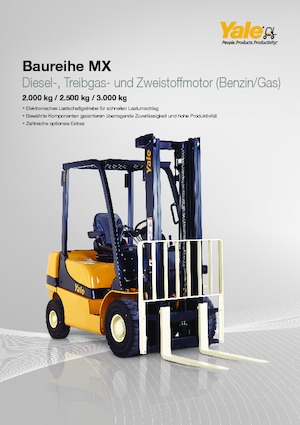 Carrelli elevatori frontali diesel Yale GDP 25MX