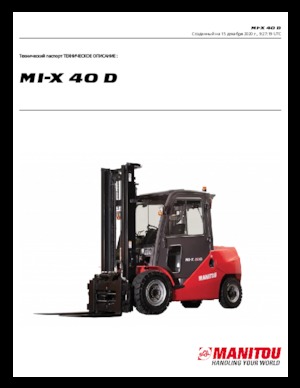 Carrelli elevatori frontali diesel Manitou MI-X 40 D