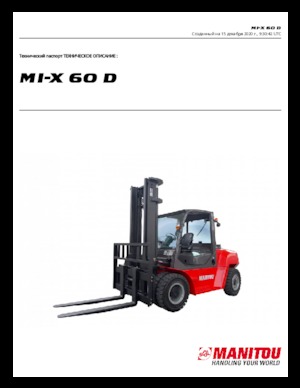 Carrelli elevatori frontali diesel Manitou MI-X 60 D