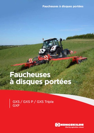 Falciatrici a dischi frontale disco con condizionatore Kongskilde GXF 3605 P