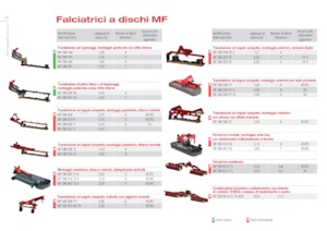 Falciatrici a dischi frontale disco senza condizionatore Massey Ferguson DM204 FK-S