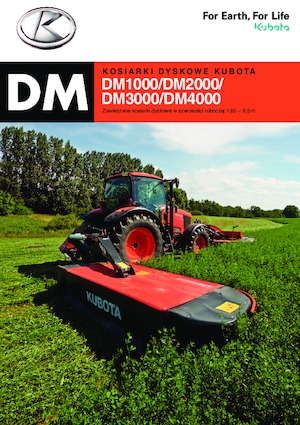 Falciatrici a dischi frontale disco senza condizionatore Kubota DM4032