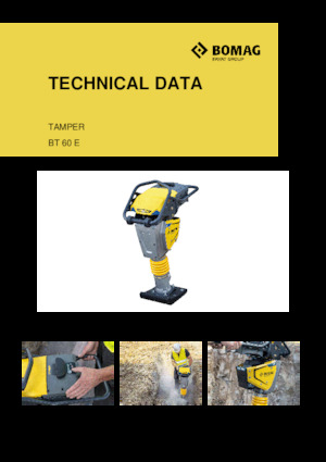 Costipatori Diesel e Benzina Bomag BT 60 E