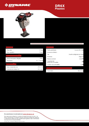 Costipatori Diesel e Benzina Dynapac DR6X 