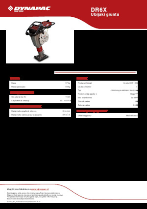 Costipatori Diesel e Benzina Dynapac DR6X 
