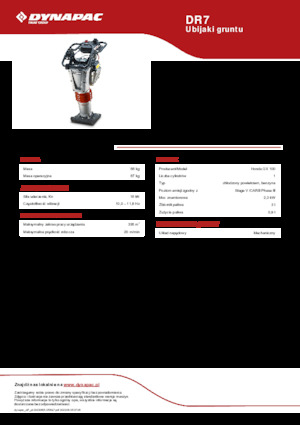 Costipatori Diesel e Benzina Dynapac DR7