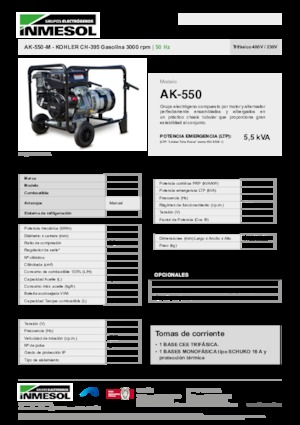 Generatori a benzina INMESOL AK-550-M