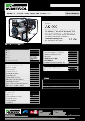 Generatori a benzina INMESOL AK-900-CA