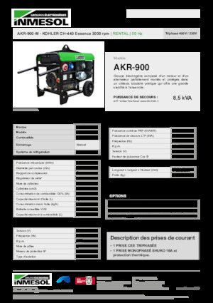 Generatori a benzina INMESOL AKR-900-M