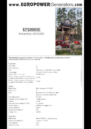 Generatori a benzina Europower EP20000E (S)
