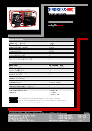 Generatori a benzina Endress ESE 1006 DBS-GT 