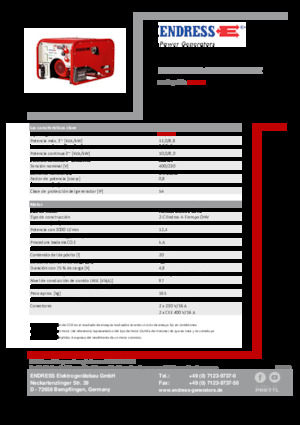 Generatori a benzina Endress ESE 1006 DHG-GT ES ISO Duplex