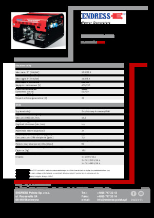 Generatori a benzina Endress ESE 1206 DHS-GT ES
