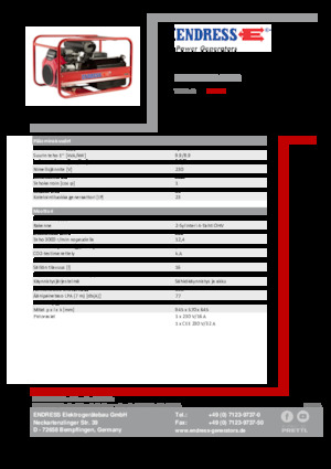 Generatori a benzina Endress ESE 1306 HS-GT ES 