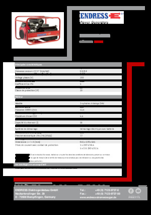 Generatori a benzina Endress ESE 1306 HS-GT ES 
