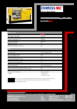 Generatori a benzina Endress ESE 1308 DBG ES DIN Super Silent Plus