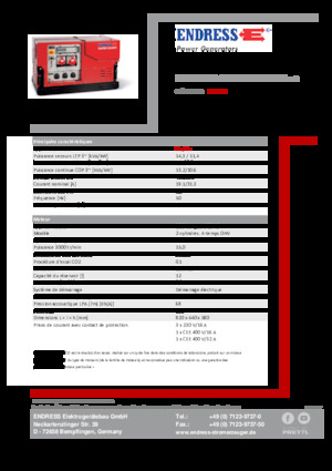 Generatori a benzina Endress ESE 1308 DBG ES ISO Duplex Silent