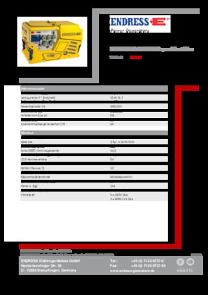 Generatori a benzina Endress ESE 1408 DBG ES DIN Super Silent Plus