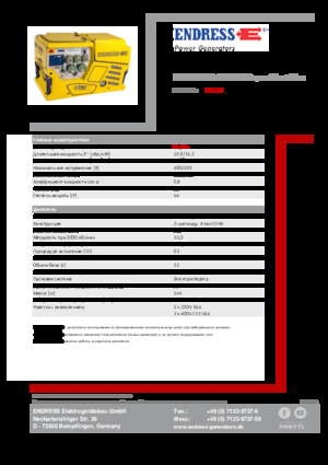 Generatori a benzina Endress ESE 1408 DBG ES DIN Super Silent Plus