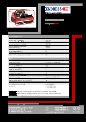 Generatori a benzina Endress ESE 1506 DHS-GT ES 