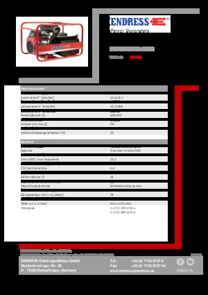 Generatori a benzina Endress ESE 1506 DHS-GT ES 