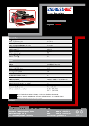 Generatori a benzina Endress ESE 1506 DHS-GT ES 