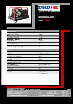 Generatori a benzina Endress ESE 2006 DBS-GT ES 