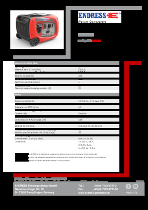 Generatori a benzina Endress ESE 3000i