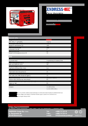 Generatori a benzina Endress ESE 406 HG-GT ISO Duplex