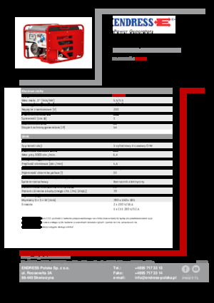 Generatori a benzina Endress ESE 506 HG-GT ES ISO Duplex