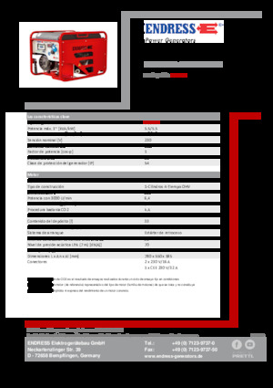 Generatori a benzina Endress ESE 506 HG-GT ISO Duplex
