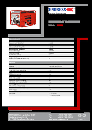 Generatori a benzina Endress ESE 606 DHG-GT ES ISO Duplex