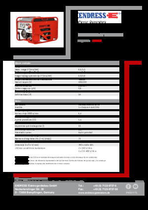 Generatori a benzina Endress ESE 606 DHG-GT ISO Duplex