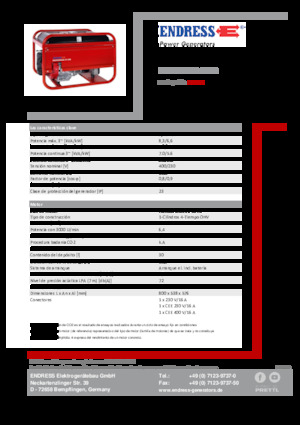 Generatori a benzina Endress ESE 606 DHS-GT ES