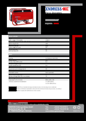Generatori a benzina Endress ESE 606 HS-GT