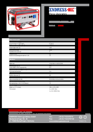 Generatori a benzina Endress ESE 606 HS-GT ES