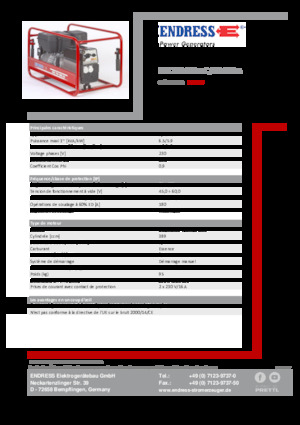Generatori a benzina Endress ESE 704 SHS-AC / 60-200 A 