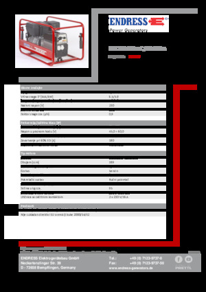 Generatori a benzina Endress ESE 704 SHS-AC / 60-200 A 