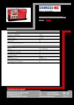 Generatori a benzina Endress ESE 908 DBG ES ISO Duplex Silent