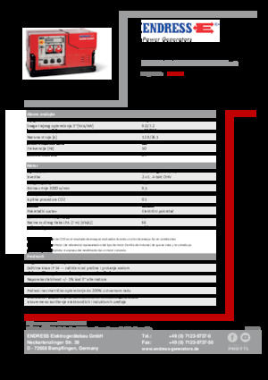 Generatori a benzina Endress ESE 908 DBG ES ISO Duplex Silent