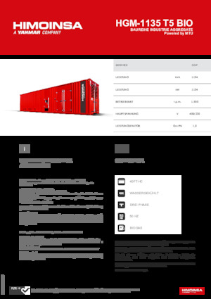 Generatori a benzina HIMOINSA HGM-1135 T5 BIO
