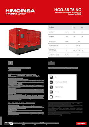 Generatori a benzina HIMOINSA HGO-35 T5 NG