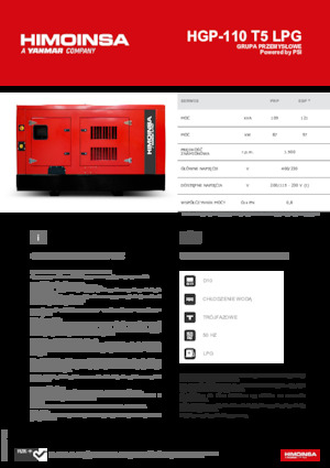 Generatori a benzina HIMOINSA HGP-110 T5 LPG