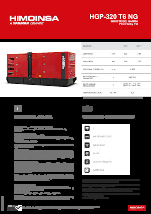 Generatori a benzina HIMOINSA HGP-320 T6 NG