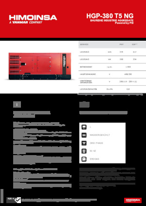 Generatori a benzina HIMOINSA HGP-380 T5 NG