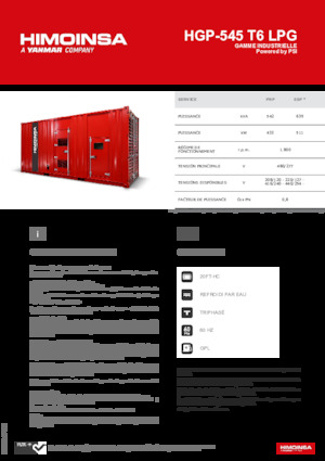 Generatori a benzina HIMOINSA HGP-545 T6 LPG
