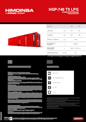 Generatori a benzina HIMOINSA HGP-740 T5 LPG